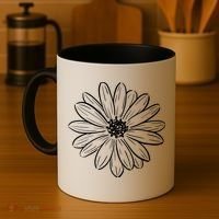 Spring Daisy Floral Coffee Mug thumb 4