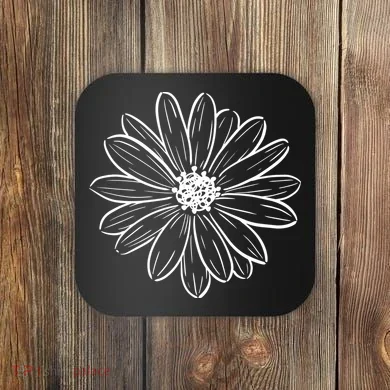 Spring Daisy Floral Coaster