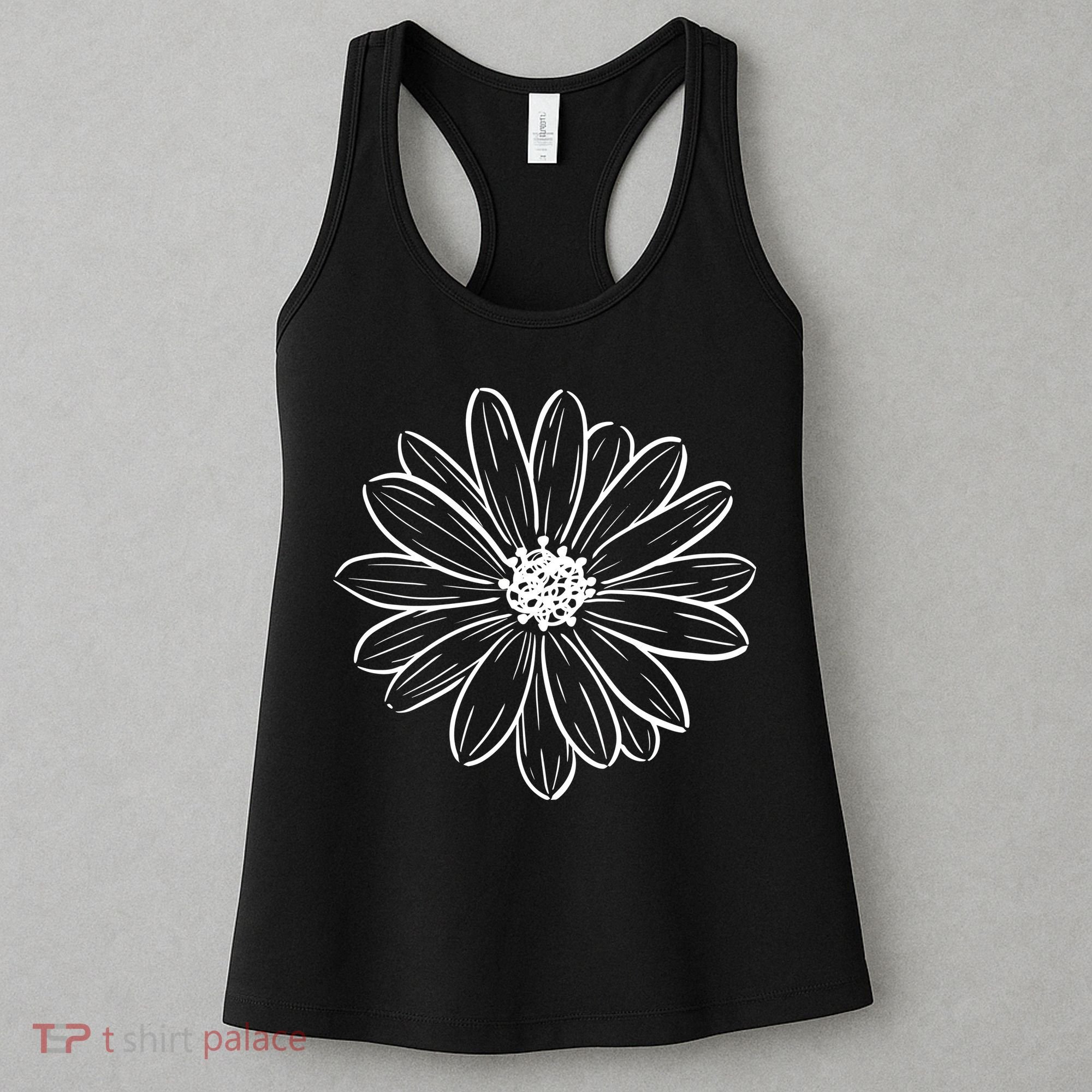 Spring Daisy Floral Women's Tank Top