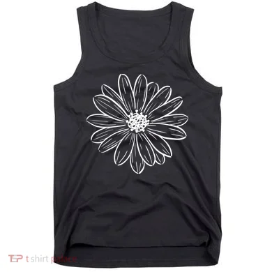 Spring Daisy Floral Tank Top