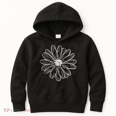 Spring Daisy Floral Kids Hoodie