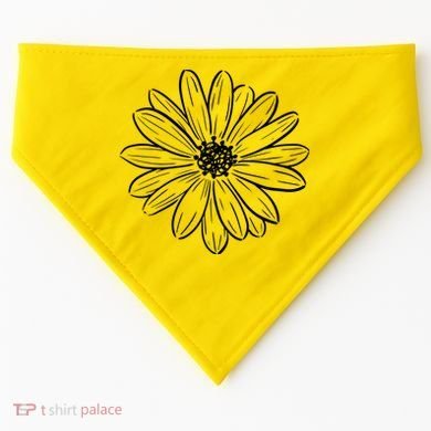 Spring Daisy Floral USA-Made Doggie Bandana