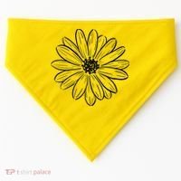 Spring Daisy Floral USA-Made Doggie Bandana thumb 0