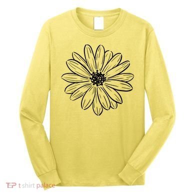 Spring Daisy Floral Long Sleeve Shirt