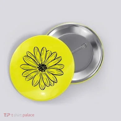 Spring Daisy Floral Button