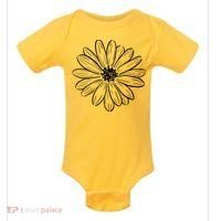 Spring Daisy Floral Baby Bodysuit thumb 0