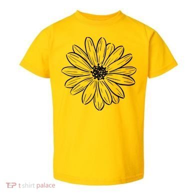 Spring Daisy Floral Toddler T-Shirt