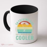 Skydiving Dad Funny Parachuting Skydiver Fathers Day Gift Coffee Mug thumb 0