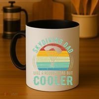 Skydiving Dad Funny Parachuting Skydiver Fathers Day Gift Coffee Mug thumb 4