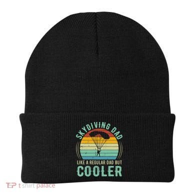 Skydiving Dad Funny Parachuting Skydiver Fathers Day Gift Beanie