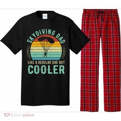 Skydiving Dad Funny Parachuting Skydiver Fathers Day Gift Pajama Set