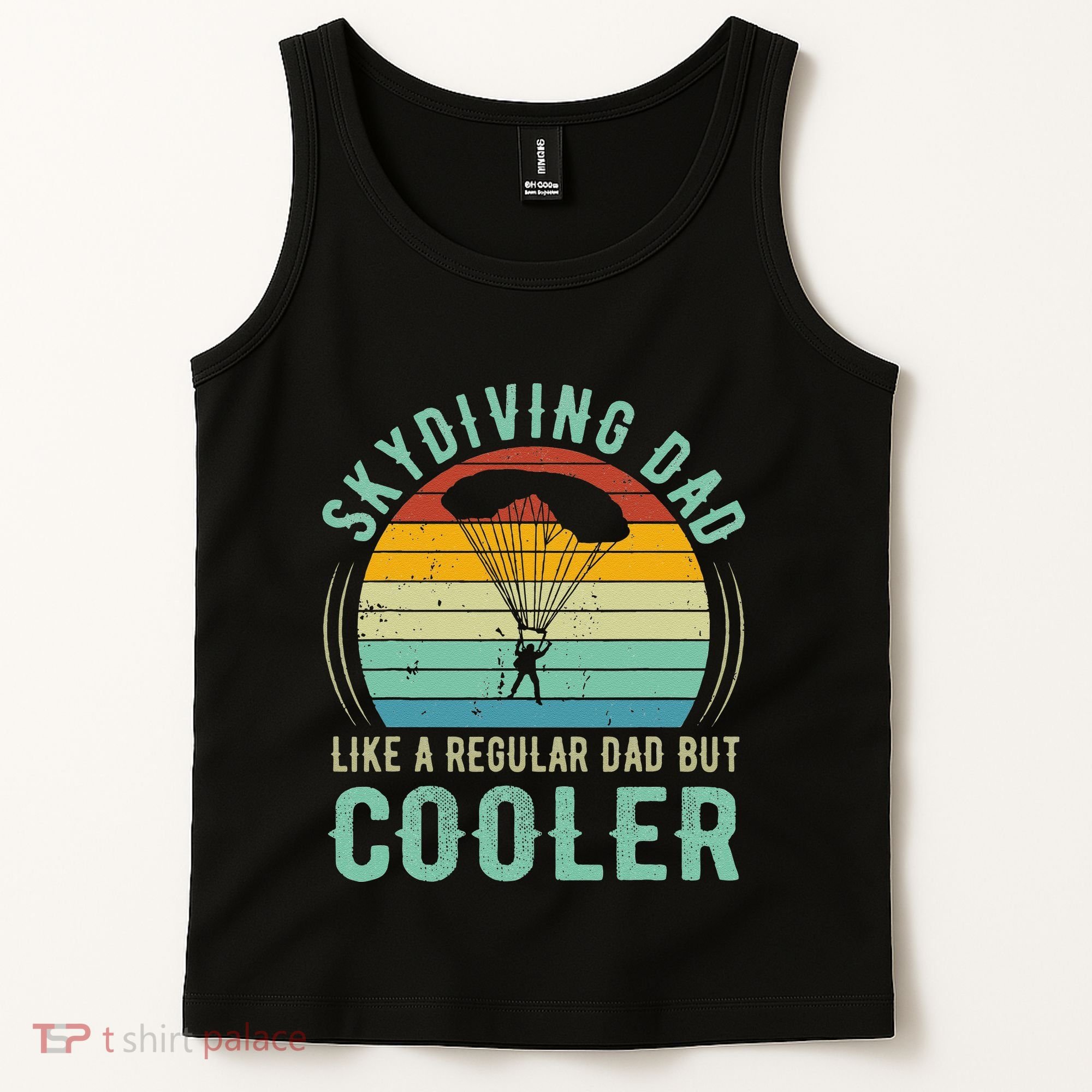 Skydiving Dad Funny Parachuting Skydiver Fathers Day Gift Tank Top