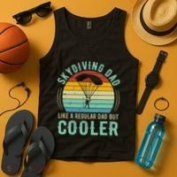 Skydiving Dad Funny Parachuting Skydiver Fathers Day Gift Tank Top thumb 4