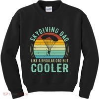 Skydiving Dad Funny Parachuting Skydiver Fathers Day Gift Kids Sweatshirt thumb 0