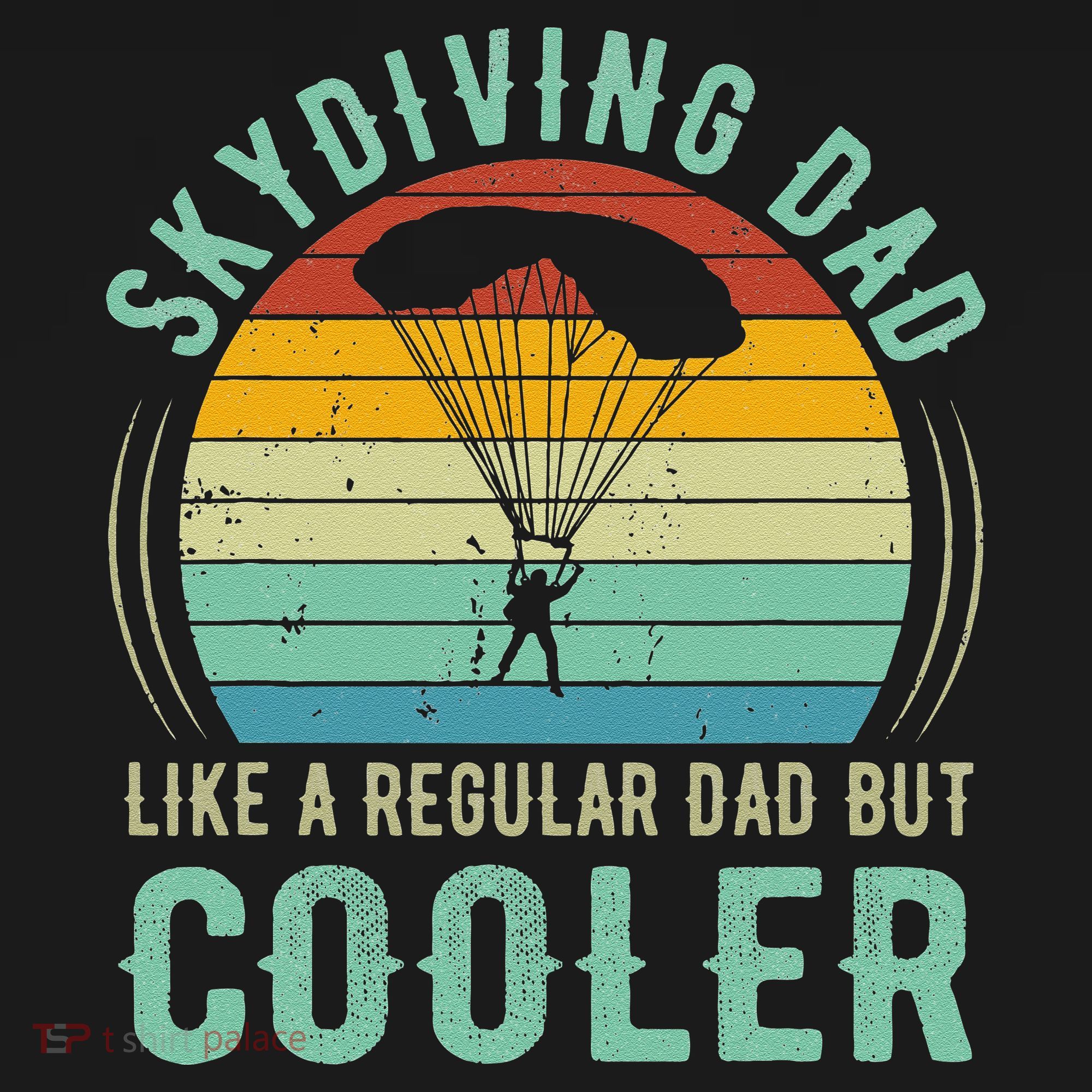 Skydiving Dad Funny Parachuting Skydiver Fathers Day Gift Kids Sweatshirt