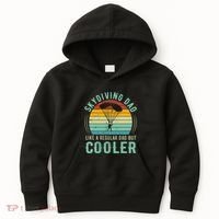 Skydiving Dad Funny Parachuting Skydiver Fathers Day Gift Kids Hoodie thumb 0