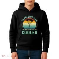 Skydiving Dad Funny Parachuting Skydiver Fathers Day Gift Kids Hoodie thumb 4
