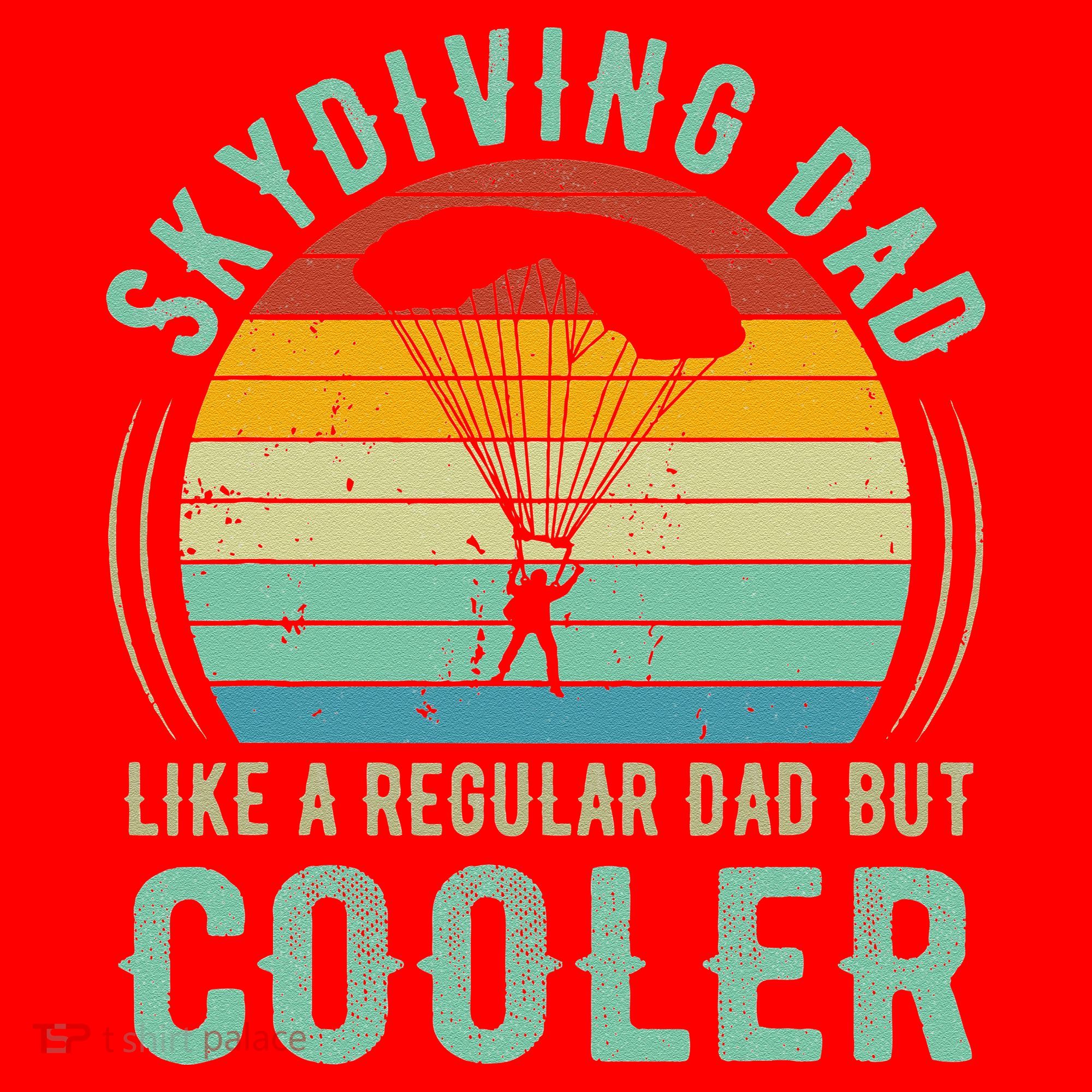 Skydiving Dad Funny Parachuting Skydiver Fathers Day Gift Santa Hat