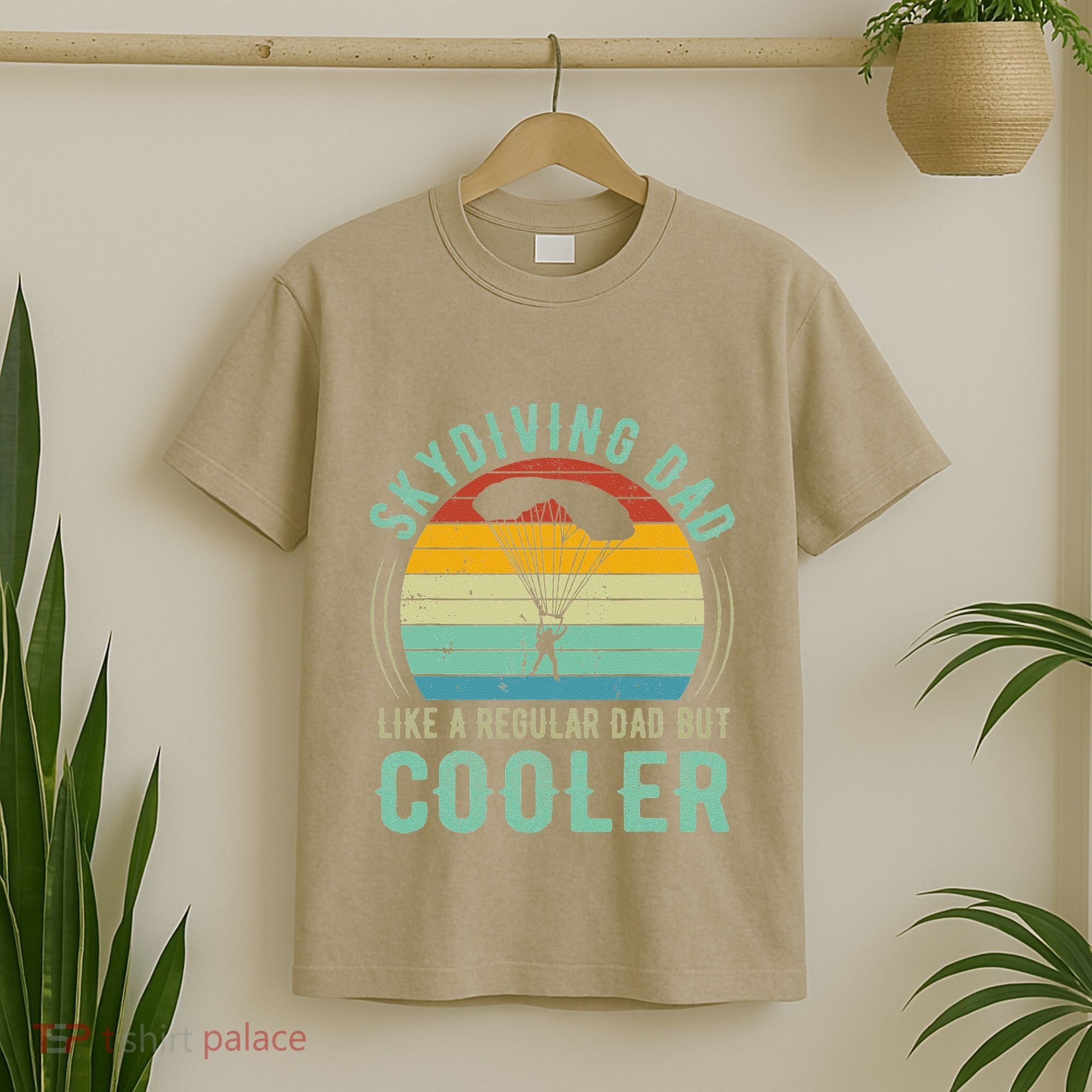Skydiving Dad Funny Parachuting Skydiver Fathers Day Gift T-Shirt