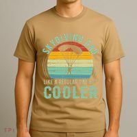Skydiving Dad Funny Parachuting Skydiver Fathers Day Gift T-Shirt thumb 3