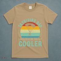 Skydiving Dad Funny Parachuting Skydiver Fathers Day Gift T-Shirt thumb 5
