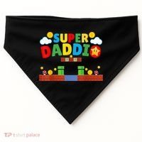 Super Dad Father's Day Gamer Daddy Super Daddio USA-Made Doggie Bandana thumb 0