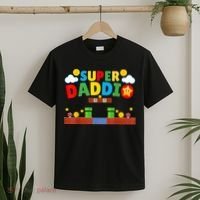 Super Dad Father's Day Gamer Daddy Super Daddio T-Shirt thumb 2