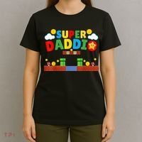 Super Dad Father's Day Gamer Daddy Super Daddio T-Shirt thumb 4