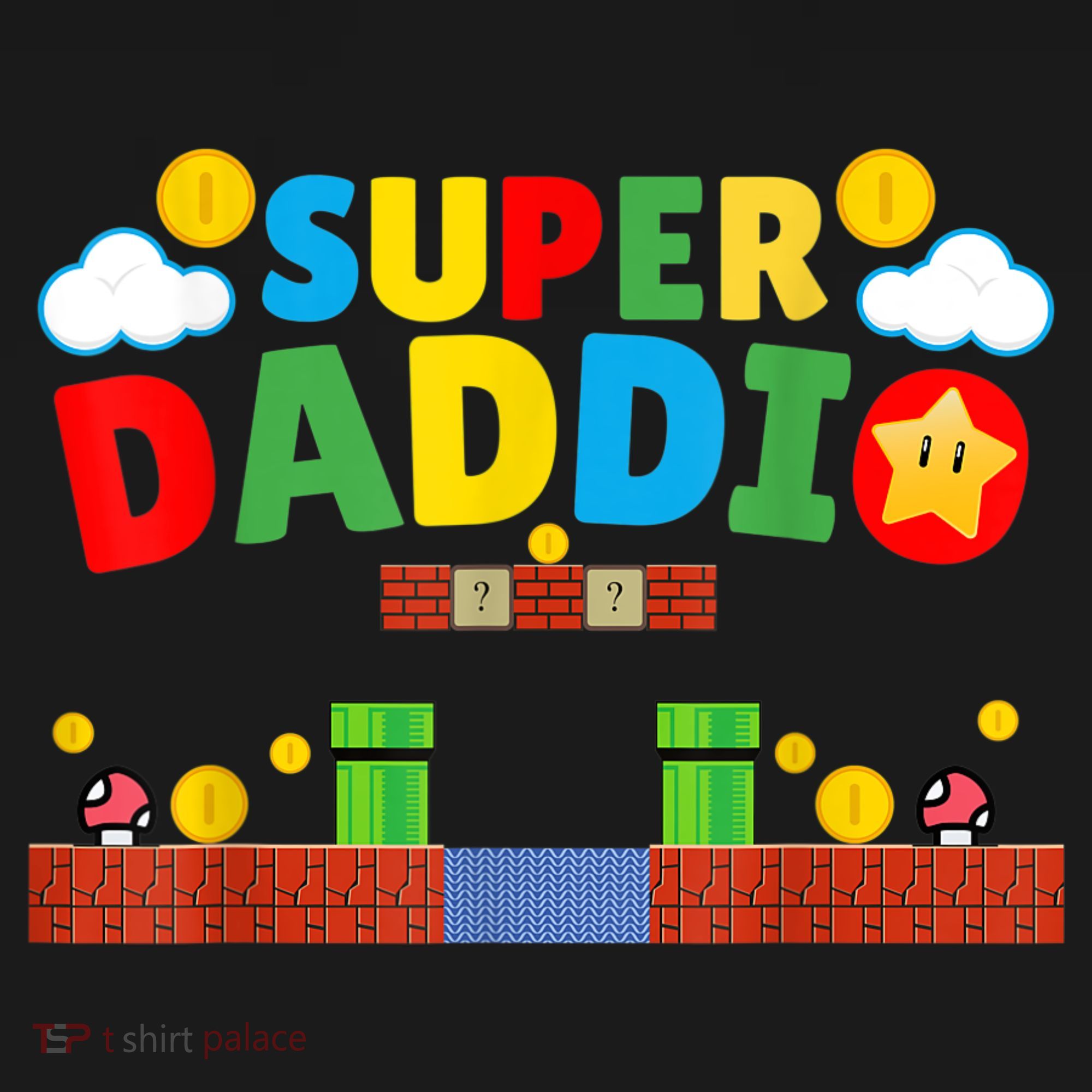 Super Dad Father's Day Gamer Daddy Super Daddio Backpack