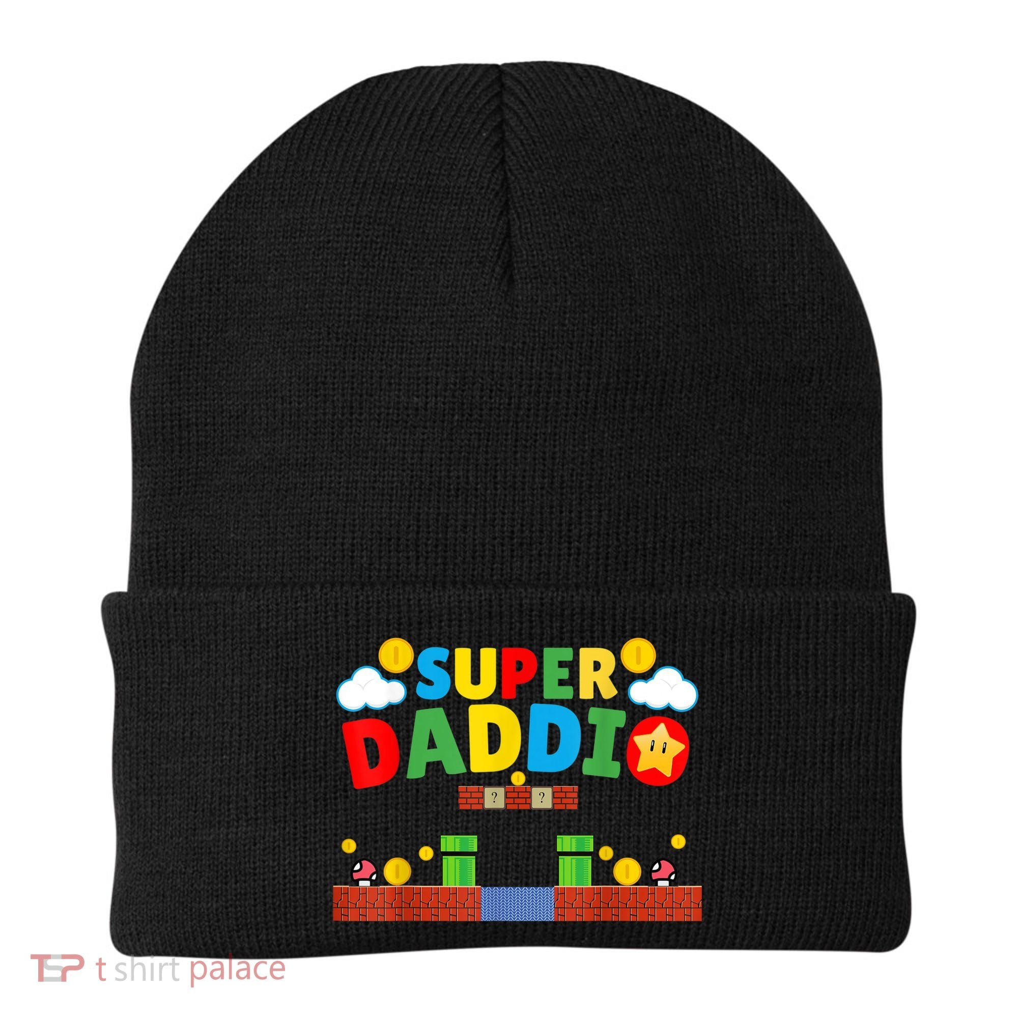 Super Dad Father's Day Gamer Daddy Super Daddio Beanie