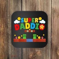 Super Dad Father's Day Gamer Daddy Super Daddio Coaster thumb 0