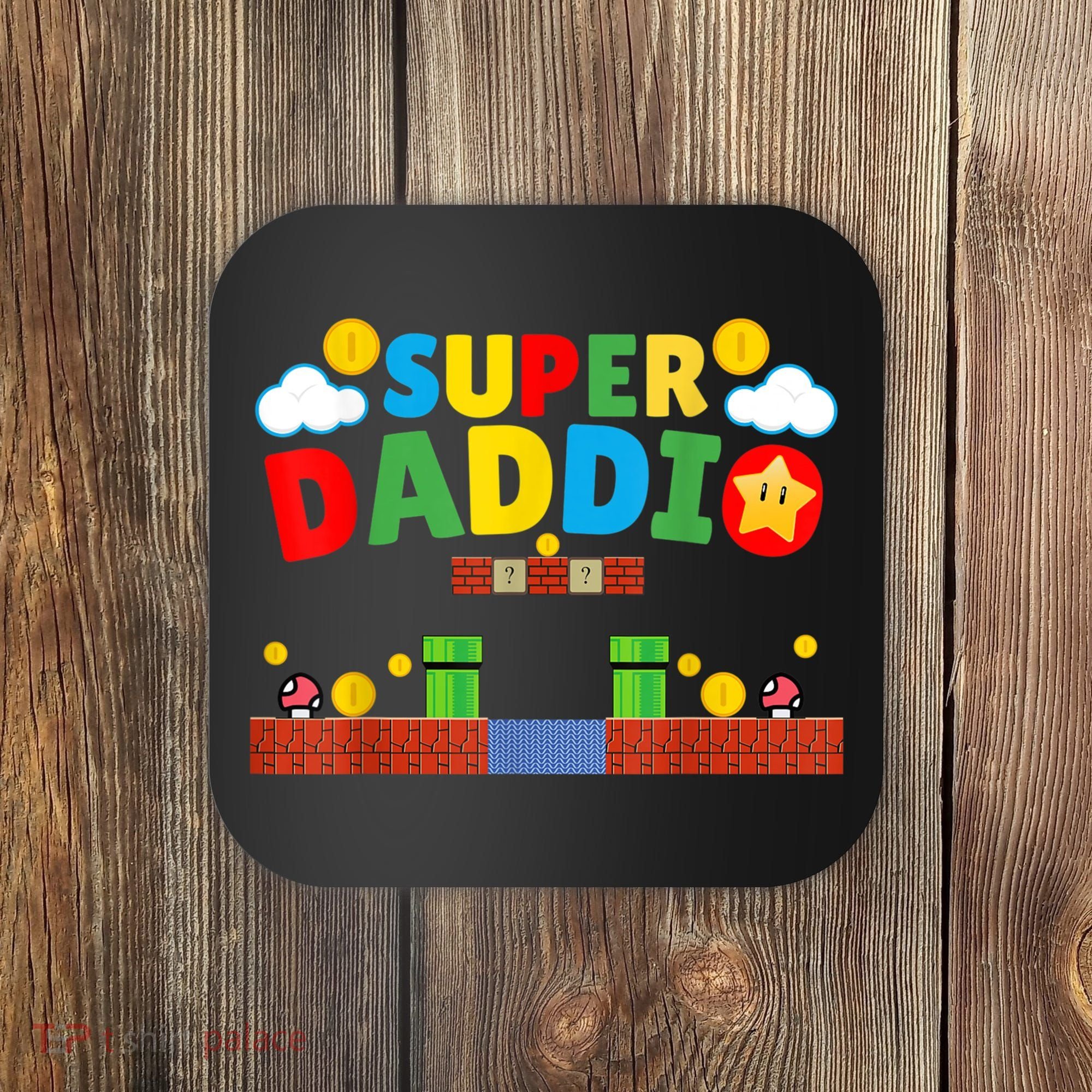 Super Dad Father's Day Gamer Daddy Super Daddio Coaster
