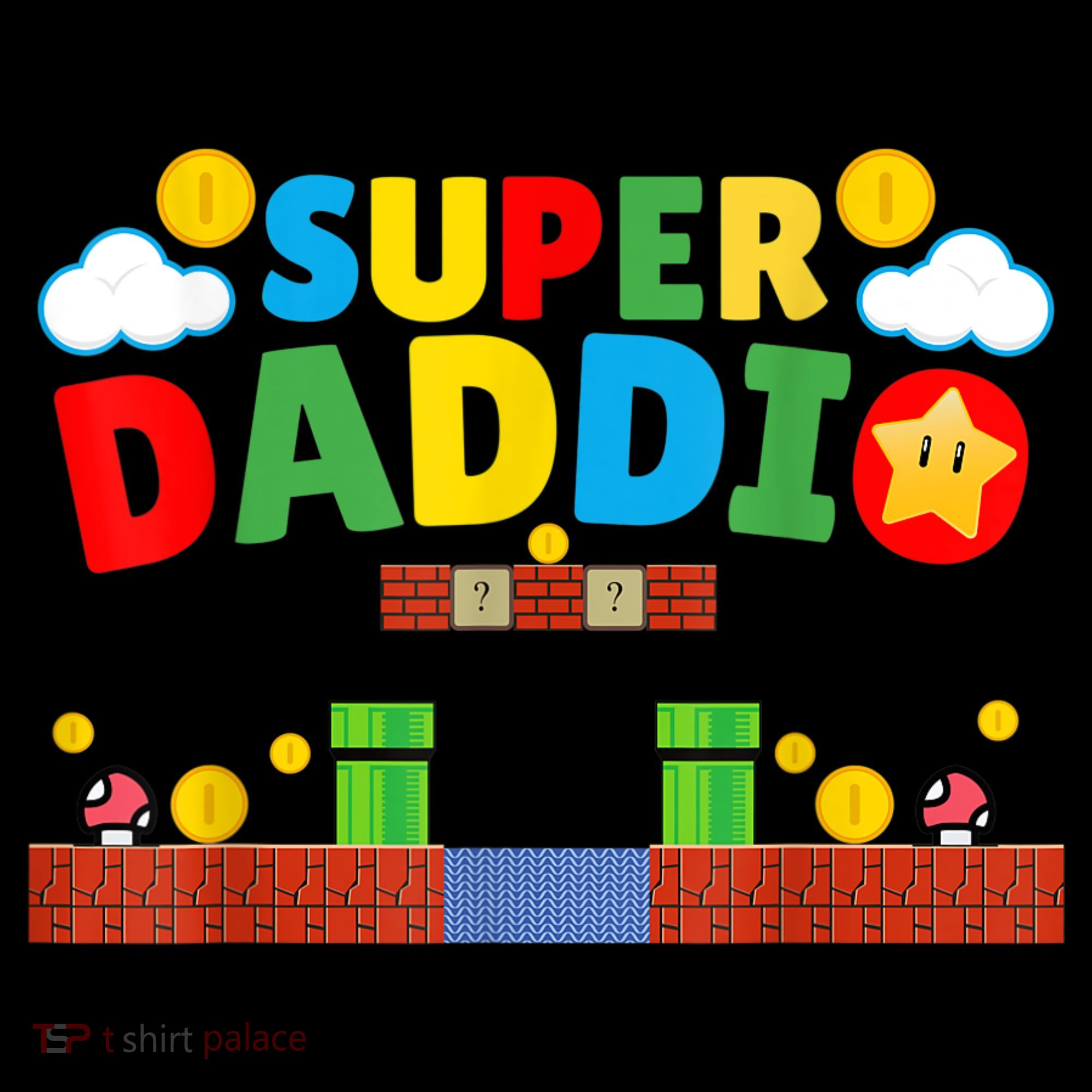 Super Dad Father's Day Gamer Daddy Super Daddio Mousepad
