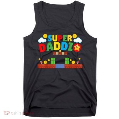 Super Dad Father's Day Gamer Daddy Super Daddio Tank Top