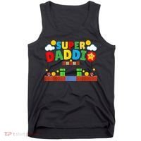 Super Dad Father's Day Gamer Daddy Super Daddio Tank Top thumb 0