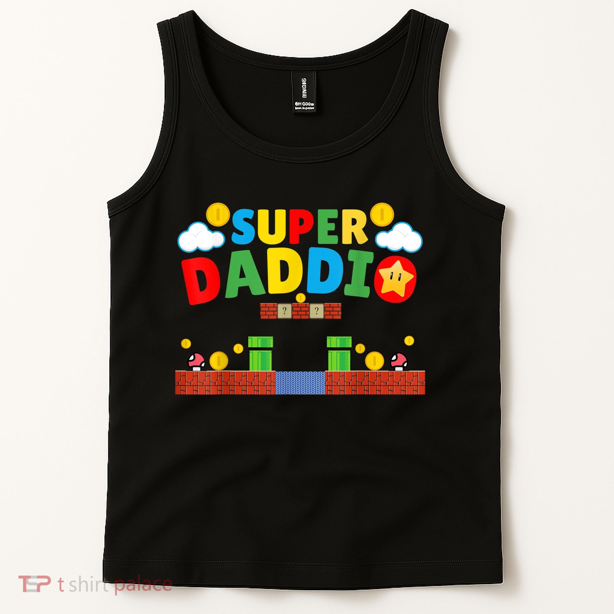 Super Dad Father's Day Gamer Daddy Super Daddio Tank Top
