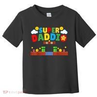 Super Dad Father's Day Gamer Daddy Super Daddio Toddler T-Shirt thumb 0