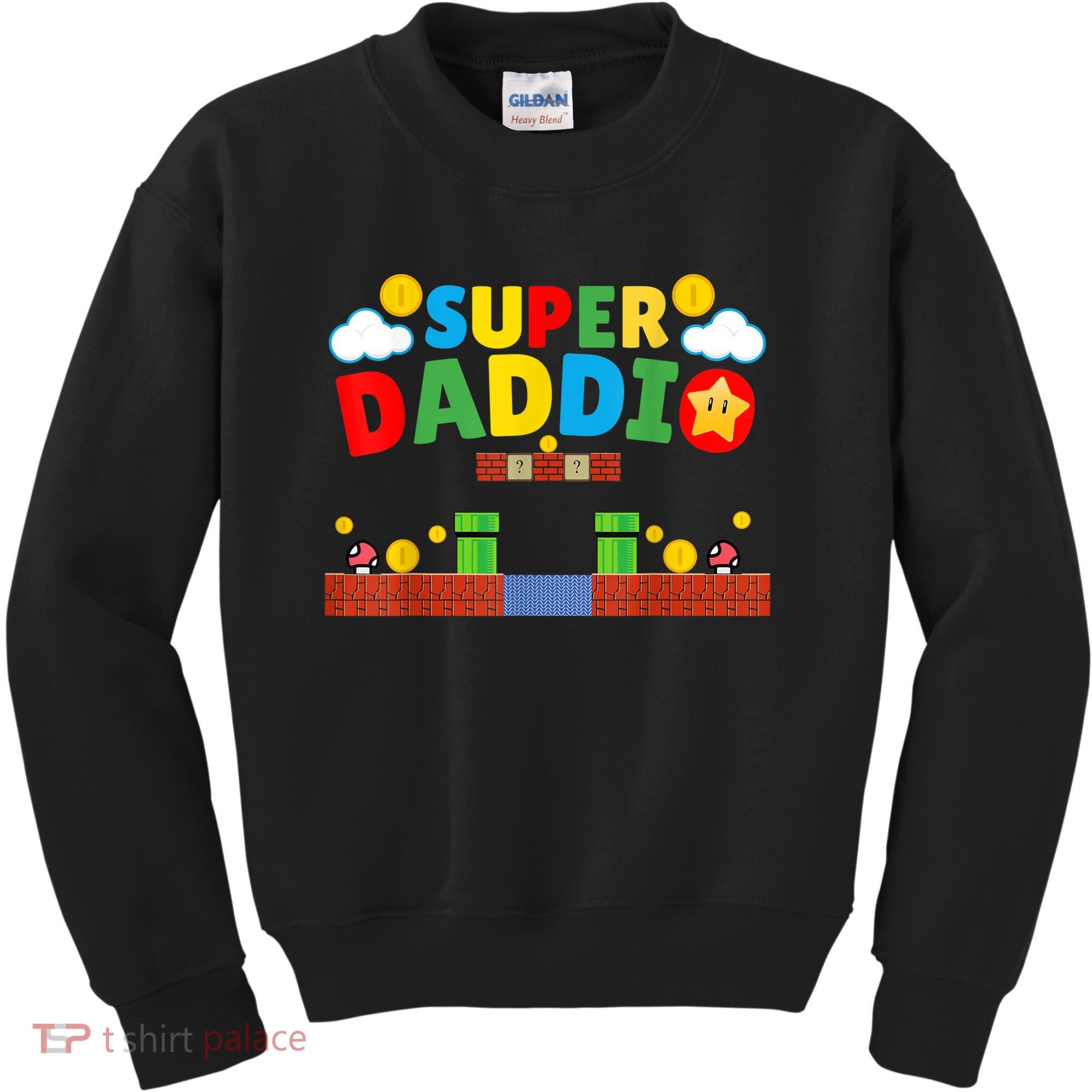 Super Dad Father's Day Gamer Daddy Super Daddio Kids Sweatshirt