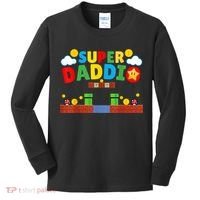 Super Dad Father's Day Gamer Daddy Super Daddio Kids Long Sleeve Shirt thumb 0