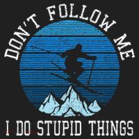 Ski Dont Follow Me Skiing Freestyle Funny Skier Gift Women's Sweatshirt thumb 2