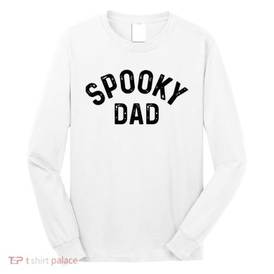 Spooky Dad Family Matching Halloween Father Daddy Costume Long Sleeve Shirt