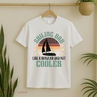 Sailing Dad Funny Sailor Sailboat Yacht Boat Graphic Great Gift T-Shirt thumb 2
