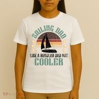 Sailing Dad Funny Sailor Sailboat Yacht Boat Graphic Great Gift T-Shirt thumb 4