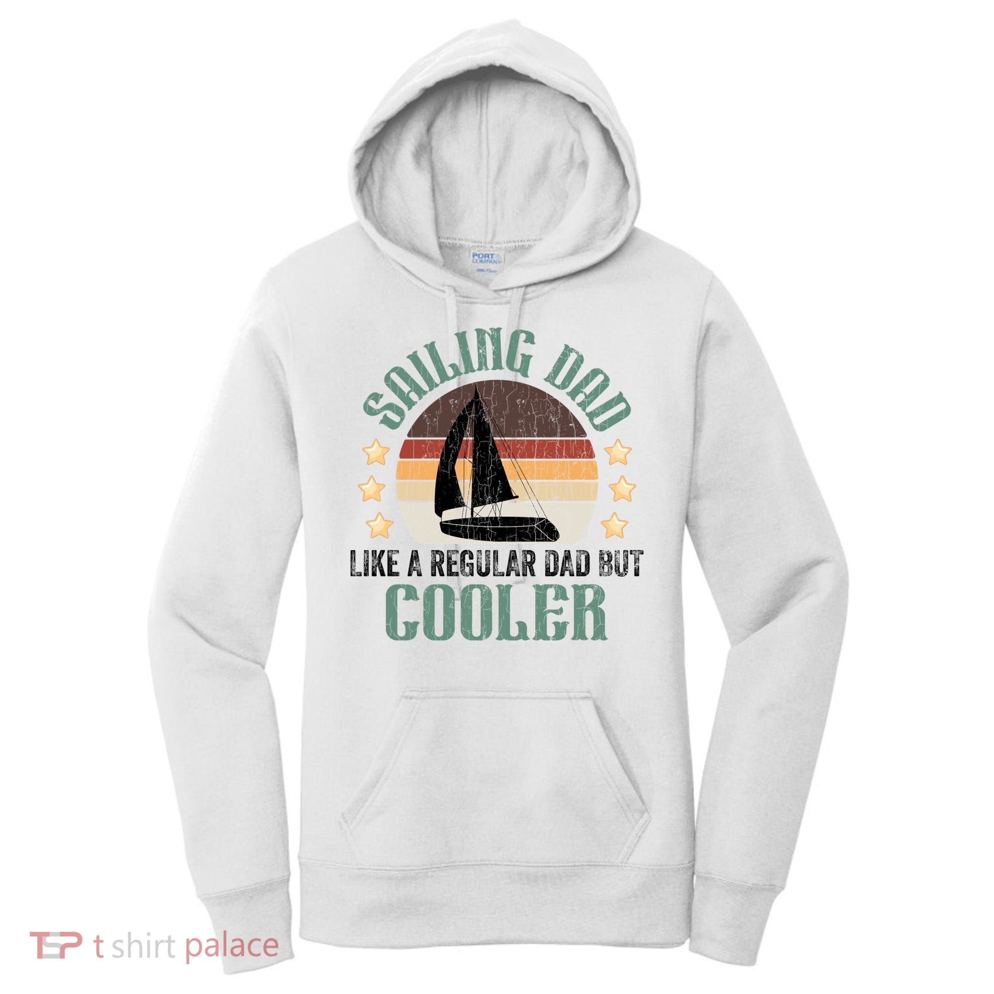 Sailing Dad Funny Sailor Sailboat Yacht Boat Graphic Great Gift Women's Hoodie