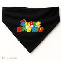 Super Daddio Funny Gamer Dad Fathers Day Video Game Lover USA-Made Doggie Bandana thumb 0