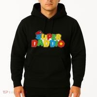 Super Daddio Funny Gamer Dad Fathers Day Video Game Lover Hoodie thumb 2