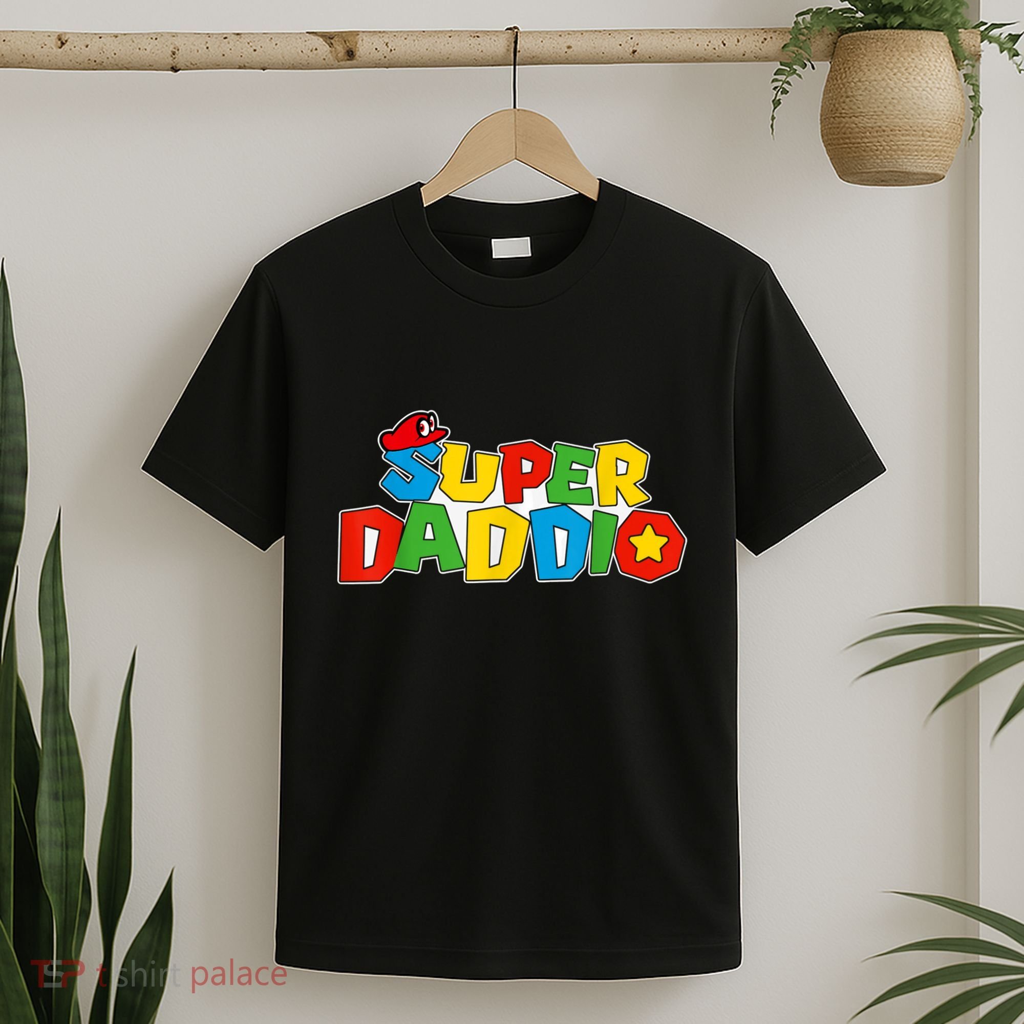 Super Daddio Funny Gamer Dad Fathers Day Video Game Lover T-Shirt