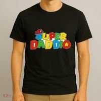 Super Daddio Funny Gamer Dad Fathers Day Video Game Lover T-Shirt thumb 3