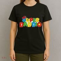 Super Daddio Funny Gamer Dad Fathers Day Video Game Lover T-Shirt thumb 4