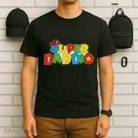 Super Daddio Funny Gamer Dad Fathers Day Video Game Lover T-Shirt thumb 6